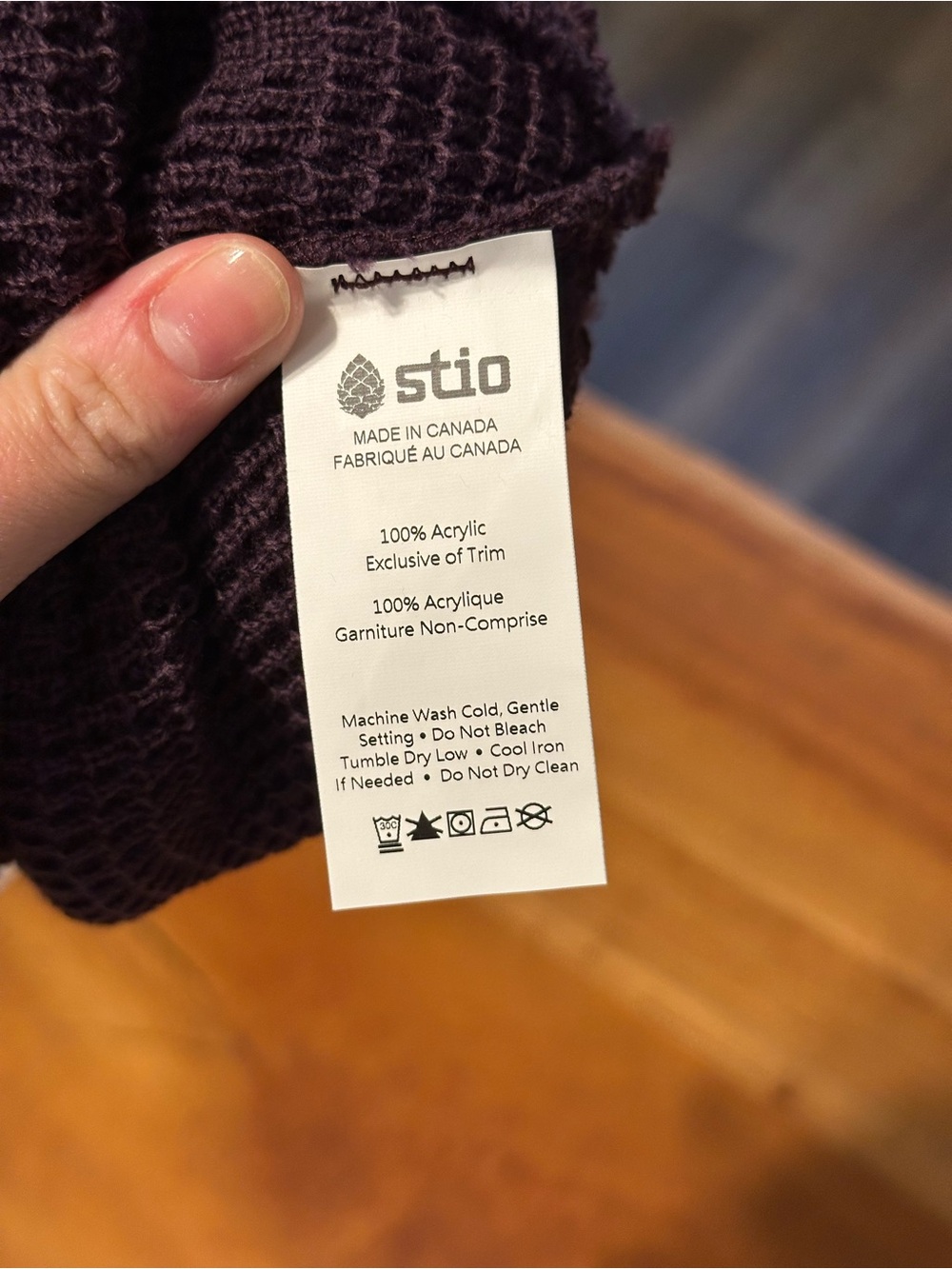 Stio Knit Beanie in Plum - Picture 2 of 2